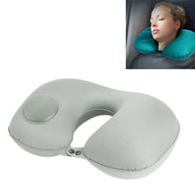 Load image into Gallery viewer, Portable Press Type Automatic Inflating Travel  U-shape Neck Pillow