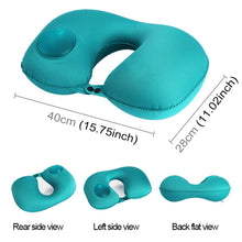 Load image into Gallery viewer, Portable Press Type Automatic Inflating Travel  U-shape Neck Pillow