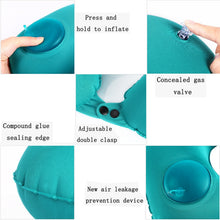 Load image into Gallery viewer, Portable Press Type Automatic Inflating Travel  U-shape Neck Pillow