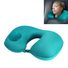 Load image into Gallery viewer, Portable Press Type Automatic Inflating Travel  U-shape Neck Pillow