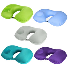 Load image into Gallery viewer, Portable Press Type Automatic Inflating Travel  U-shape Neck Pillow
