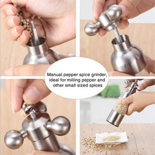 Load image into Gallery viewer, MICLAN Stainless Steel 304 Rudder Shape Grinder Pepper Grinding Machine, Size : S, S