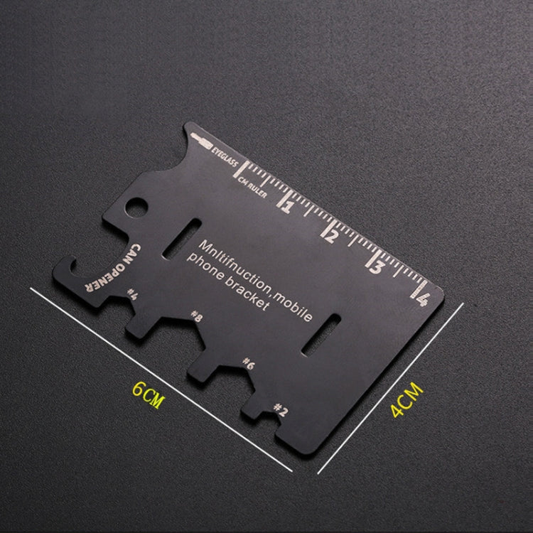 Multi-function Folding Stainless Steel Tool Card Bottle Opener Phone Holder