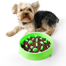Load image into Gallery viewer, Pet Bowl Preventing Choking PP Bowl, Round Pink, Round Green