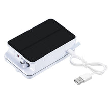 Load image into Gallery viewer, 5V Foldable Aquarium Fish Tank Solar Power Air Pump Oxygenator, US Plug, Solar Power Oxygenator