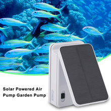 Load image into Gallery viewer, 5V Foldable Aquarium Fish Tank Solar Power Air Pump Oxygenator, US Plug, Solar Power Oxygenator