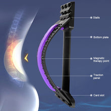 Load image into Gallery viewer, Lumbar Traction Stretching Device Posture Corrector Waist Support Spine Pain Relief Back Massage Stretcher, White Blue, White Purple, Black Green, Black Blue, Black Purple, Black Red, Red White, White Green