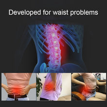 Load image into Gallery viewer, Lumbar Traction Stretching Device Posture Corrector Waist Support Spine Pain Relief Back Massage Stretcher, White Blue, White Purple, Black Green, Black Blue, Black Purple, Black Red, Red White, White Green