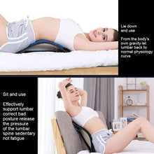 Load image into Gallery viewer, Lumbar Traction Stretching Device Posture Corrector Waist Support Spine Pain Relief Back Massage Stretcher, White Blue, White Purple, Black Green, Black Blue, Black Purple, Black Red, Red White, White Green