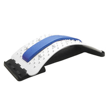 Load image into Gallery viewer, Lumbar Traction Stretching Device Posture Corrector Waist Support Spine Pain Relief Back Massage Stretcher, White Blue, White Purple, Black Green, Black Blue, Black Purple, Black Red, Red White, White Green