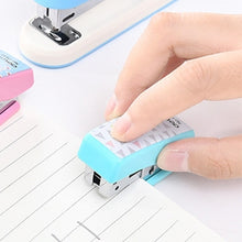 Load image into Gallery viewer, Deli Creative Stationery Geometry Stapler Colorful Fashion Stapler School Office Supplies Small, Size: 4.9*2.2cm, Random Color Delivery, 4.9x2.2cm