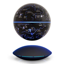 Load image into Gallery viewer, 6 inch Rotation Illuminating English Magnetic Levitation Globe Office Crafts Ornaments, EU Plug