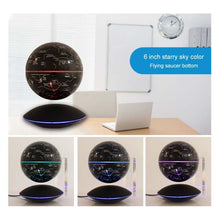 Load image into Gallery viewer, 6 inch Rotation Illuminating English Magnetic Levitation Globe Office Crafts Ornaments, EU Plug