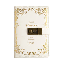 Load image into Gallery viewer, B6 Retro PU Cover Notebook Diary Book with Password Lock
