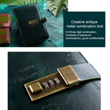 Load image into Gallery viewer, B6 Retro PU Cover Notebook Diary Book with Password Lock