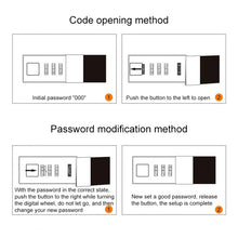 Load image into Gallery viewer, B6 Retro PU Cover Notebook Diary Book with Password Lock
