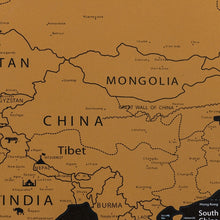 Load image into Gallery viewer, School Teaching Office Supplies Scratch World Map with National Flags, Size: 82.6 x 59.5cm