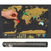 Load image into Gallery viewer, School Teaching Office Supplies Scratch World Map, Size: 82.5 x 59.3cm