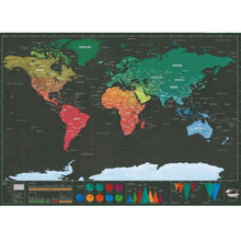 Load image into Gallery viewer, School Teaching Office Supplies Scratch World Map, Size: 82.5 x 59.3cm