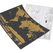 Load image into Gallery viewer, School Teaching Office Supplies Scratch World Map, Size: 82.5 x 59.3cm