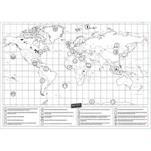 Load image into Gallery viewer, School Teaching Office Supplies Scratch World Map, Size: 82.5 x 59.3cm