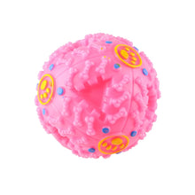 Load image into Gallery viewer, Pet Food Dispenser Squeaky Giggle Quack Sound Training Toy Chew Ball, Size: M, Ball Diameter: 9.2cm, Size: M, Pink