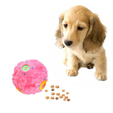 Load image into Gallery viewer, Pet Food Dispenser Squeaky Giggle Quack Sound Training Toy Chew Ball, Size: L, Ball Diameter: 11.5cm, Size: L, Pink