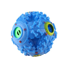 Load image into Gallery viewer, Pet Food Dispenser Squeaky Giggle Quack Sound Training Toy Chew Ball, Size: M, Ball Diameter: 9.2cm, Size: M, Blue