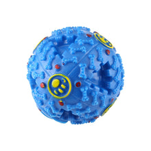 Load image into Gallery viewer, Pet Food Dispenser Squeaky Giggle Quack Sound Training Toy Chew Ball, Size: M, Ball Diameter: 9.2cm, Size: M, Blue