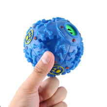 Load image into Gallery viewer, Pet Food Dispenser Squeaky Giggle Quack Sound Training Toy Chew Ball, Size: M, Ball Diameter: 9.2cm, Size: M, Blue