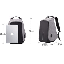 Load image into Gallery viewer, Multi-Function Large Capacity Travel Anti-theft Security Casual Backpack Laptop Computer Bag with External USB Charging Interface for Men / Women, Size: 42 x 29 x 14 cm