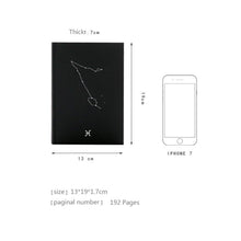 Load image into Gallery viewer, Twelve Constellations Paper Notebook Student Simple Diary Notepad  Sketch Graffiti Note Book, Random Pattern Delivery
