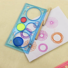 Load image into Gallery viewer, 10pcs Creative Million Flower Ruler Geometric Learning Rules Drawing Tools Fixed Student Painting Set Creative,Random Color Delivery, Million Flower