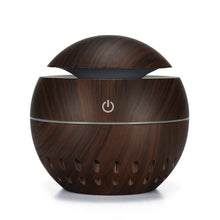 Load image into Gallery viewer, Wood Grain USB Hollowed-out Humidifier Seven Color Aromatherapy Lamp Automatic Alcohol Sprayer with Remote Control(Sky Blue), HC0372A, HC0372B, HC0372C, HC0372D, HC0372F, HC0372G, HC0372H, HC0372I, HC0372J, HC0372K