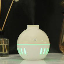 Load image into Gallery viewer, Wood Grain USB Hollowed-out Humidifier Seven Color Aromatherapy Lamp Automatic Alcohol Sprayer with Remote Control(Sky Blue), HC0372A, HC0372B, HC0372C, HC0372D, HC0372F, HC0372G, HC0372H, HC0372I, HC0372J, HC0372K