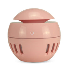 Load image into Gallery viewer, Wood Grain USB Hollowed-out Humidifier Seven Color Aromatherapy Lamp Automatic Alcohol Sprayer with Remote Control(Sky Blue), HC0372A, HC0372B, HC0372C, HC0372D, HC0372F, HC0372G, HC0372H, HC0372I, HC0372J, HC0372K