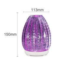 Load image into Gallery viewer, 100ml Creative Vase Shape Aromatherapy Machine 3D Glass Humidifier Automatic Alcohol Sprayer with Colorful LED Lamp, 3D Glass Humidifier