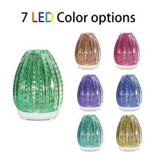 Load image into Gallery viewer, 100ml Creative Vase Shape Aromatherapy Machine 3D Glass Humidifier Automatic Alcohol Sprayer with Colorful LED Lamp, 3D Glass Humidifier