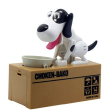 Load image into Gallery viewer, Creative Cartoon Edacious Puppy Automatic Money Eating Coin Saving Box, Dog Bank