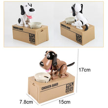Load image into Gallery viewer, Creative Cartoon Edacious Puppy Automatic Money Eating Coin Saving Box, Dog Bank