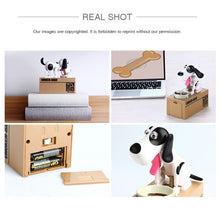 Load image into Gallery viewer, Creative Cartoon Edacious Puppy Automatic Money Eating Coin Saving Box, Dog Bank