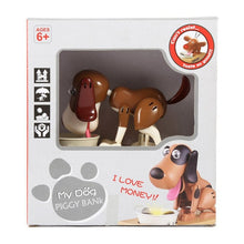 Load image into Gallery viewer, Creative Cartoon Edacious Puppy Automatic Money Eating Coin Saving Box, Dog Bank