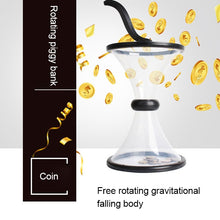 Load image into Gallery viewer, Vortex Bank Decompression Transparent Funnel Gravity Rotating Coin Storage Box, Funnel