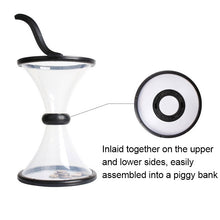 Load image into Gallery viewer, Vortex Bank Decompression Transparent Funnel Gravity Rotating Coin Storage Box, Funnel