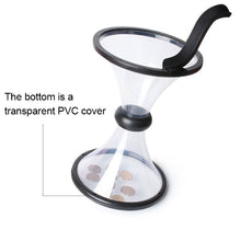 Load image into Gallery viewer, Vortex Bank Decompression Transparent Funnel Gravity Rotating Coin Storage Box, Funnel