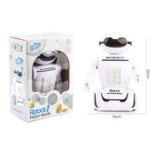 Load image into Gallery viewer, Multi-function Robot Piggy Bank Desk Lamp Code Money Box for Children, Robot Bank