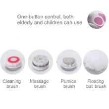 Load image into Gallery viewer, Multi-function Electric Waterproof Bath Cleansing Brush Long-handled Massage Brush, with 4 Brush Heads