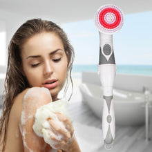 Load image into Gallery viewer, Multi-function Electric Waterproof Bath Cleansing Brush Long-handled Massage Brush, with 4 Brush Heads