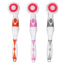 Load image into Gallery viewer, Multi-function Electric Waterproof Bath Cleansing Brush Long-handled Massage Brush, with 4 Brush Heads