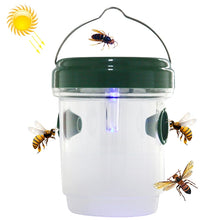 Load image into Gallery viewer, Solar Powered LED Fly Bee Trap Catcher Insect Control Tool, Black
